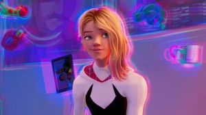 SPIDER-MAN: ACROSS THE SPIDER-VERSE – PART ONE, from left: Miles Morales (voice: Shameik Moore), Gwen Stacy (voice: Hailee Steinfeld), 2022. © Sony Pictures Releasing / © Marvel Entertainment / Courtesy Everett Collection