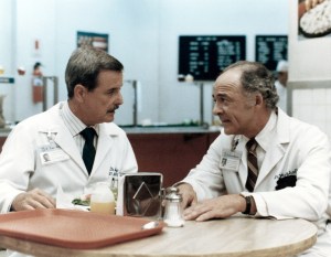 ST. ELSEWHERE, (from left): William Daniels, Ed Flanders, (1986), 1982-1988. © NBC/ Courtesy: Everett Collection.