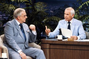 THE TONIGHT SHOW STARRING JOHNNY CARSON -- Pictured: (l-r) Ed McMahon, Johnny Carson (host) -- NBC Photo